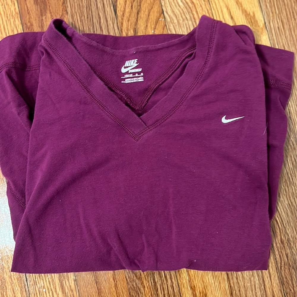 Plum colored Nike shirt